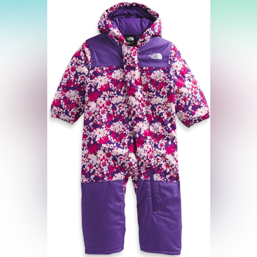 The North Face Kids Floral Purple Puffer Jacket